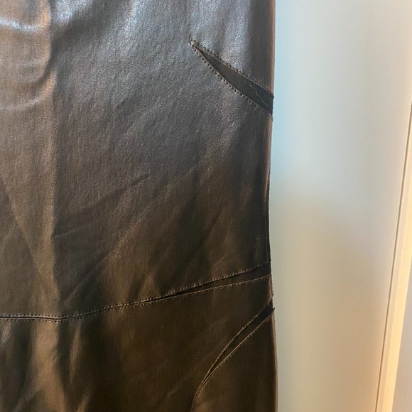 Size 2 Black and Leather Theory Dress - Picture 5 of 11